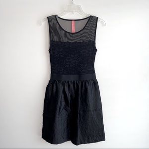 Eight-Sixty Fit & Flare Black Dress Size XS Extra Small